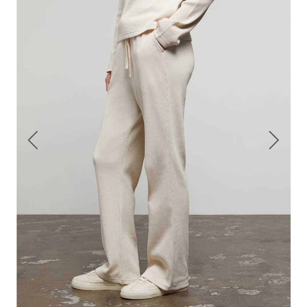 NWT Cropped Waffle Flare Pant